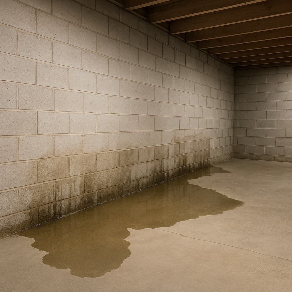 Humidité, infiltrations et dégâts des eaux – inspection en cave/sous-sol